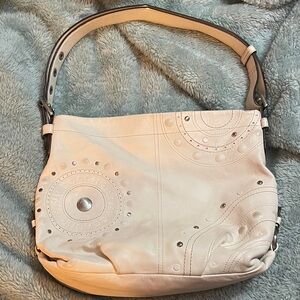 COACH Elegant Cream Handbag